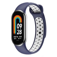 Ремінець Xiaomi Mi Band 8, BeCover Nike, Blue-White, Чорний