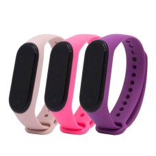 Ремінець Xiaomi Mi Band 3, Mi Band 4, Armorstandart New Style, Pale Pink/Pink/Purple