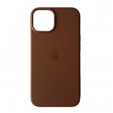 Чохол Apple iPhone 12, iPhone 12 Pro, Leather Case Color, Saddle Brown, MagSafe, Коричневий