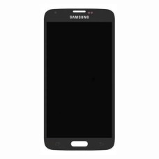 Дисплей Samsung G900F Galaxy S5, G900H Galaxy S5, з сенсором, без рамки, Amoled, Чорний