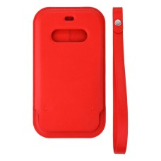 Чохол Apple iPhone 12 Pro Max, Leather Case Color, MagSafe, Червоний