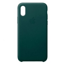 Чохол Apple iPhone XS Max, Leather Case Color, Forest Green, Зелений