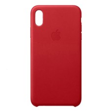 Чохол Apple iPhone X, iPhone XS, Leather Case Color, Червоний