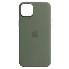 Чохол Apple iPhone 15, Silicone Classic Case, MagSafe, Оливковий