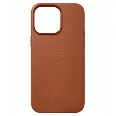 Чохол Apple iPhone 14 Plus, Leather Case Color, Коричневий