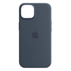 Чохол Apple iPhone 14, Silicone Classic Case, Storm Blue, MagSafe, Синій