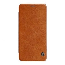 Чохол-книжка Samsung J410 Galaxy J4 Core, Nillkin Qin leather case, Коричневий