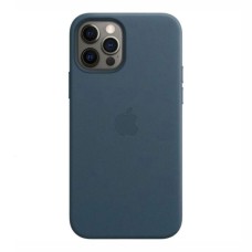 Чохол Apple iPhone 12, iPhone 12 Pro, Leather Case Color, Baltic Blue, Синій