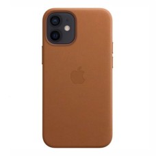 Чохол Apple iPhone 12 Mini, Leather Case Color, Коричневий