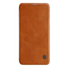 Чохол-книжка Samsung J720F Galaxy J7, Nillkin Qin leather case, Коричневий