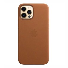 Чохол Apple iPhone 12 Pro Max, Leather Case Color, Saddle Brown, Коричневий