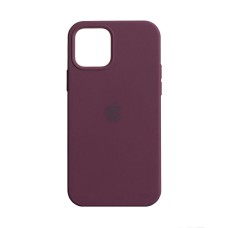 Чохол Apple iPhone 12, iPhone 12 Pro, Silicone Classic Case, MagSafe, Бордовий