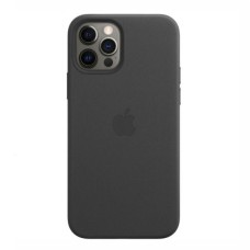 Чохол Apple iPhone 12 Pro Max, Leather Case Color, Чорний