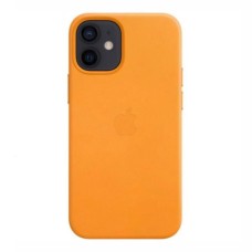 Чохол Apple iPhone 12 Mini, Leather Case Color, Помаранчевий