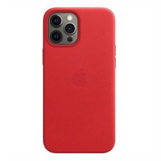 Чохол Apple iPhone 12 Pro Max, Leather Case Color, Червоний