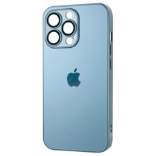 Чохол Apple iPhone 13 Pro, AG-Glass, Sierra Blue, MagSafe, Синій