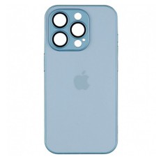 Чохол Apple iPhone 15 Pro, AG-Glass, Sierra Blue, MagSafe, Синій