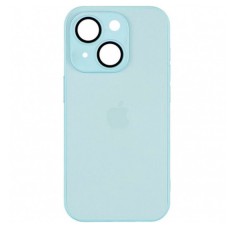 Чохол Apple iPhone 15, AG-Glass, Glacial Blue, MagSafe, Синій