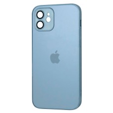 Чохол Apple iPhone 12, AG-Glass, Sierra Blue, MagSafe, Синій