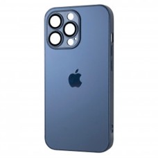 Чохол Apple iPhone 13 Pro, AG-Glass, Navy Blue, MagSafe, Синій