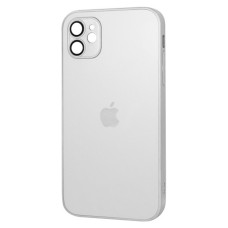 Чохол Apple iPhone 12, AG-Glass, Pearly White, MagSafe, Білий