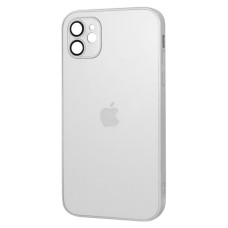 Чохол Apple iPhone 11, AG-Glass, Pearly White, MagSafe, Білий