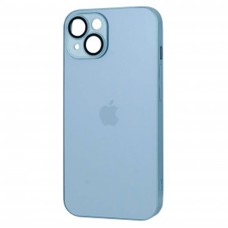 Чохол Apple iPhone 14, AG-Glass, Sierra Blue, MagSafe, Синій