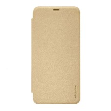 Чохол-книжка Samsung A730 Galaxy A8 Plus, Nillkin Sparkle laser case, Золотий