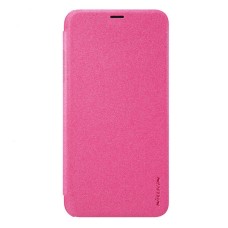 Чохол-книжка Samsung A730 Galaxy A8 Plus, Nillkin Sparkle laser case, Рожевий