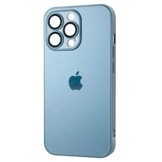 Чохол Apple iPhone 14 Pro, AG-Glass, Sierra Blue, MagSafe, Синій