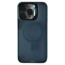 Чохол Apple iPhone 12 Pro Max, Matte Fortable Camera Lens, Dark Blue, MagSafe, Синій