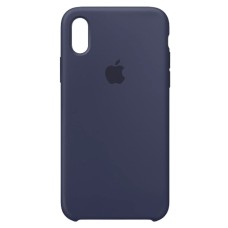 Чохол Apple iPhone X, iPhone XS, Original Soft Case, Midnight Blue, Синій