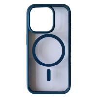 Чехол Apple iPhone 15, Rock Guard Classic, MagSafe, Titanium Blue, Синий