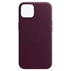 Чохол Apple iPhone 13, Leather Case Color, Dark Cherry, MagSafe, Червоний