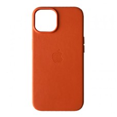 Чохол Apple iPhone 14, Leather Case Color, Orange, MagSafe, Помаранчевий