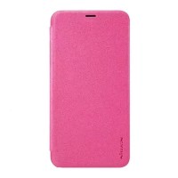 Чехол-книжка Apple iPhone X, iPhone XS, Nillkin Sparkle laser case, Розовый