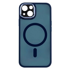 Чохол Apple iPhone 14, Calais, Dark Blue, MagSafe, Синій