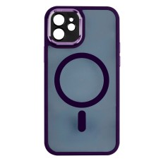 Чохол Apple iPhone 12, Calais, Dark Blue, MagSafe, Синій