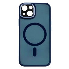 Чохол Apple iPhone 15, Calais, Dark Blue, MagSafe, Синій