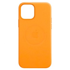 Чохол Apple iPhone 12 Mini, Leather Case Color, California Poppy, MagSafe, Помаранчевий