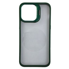 Чохол Apple iPhone 15 Plus, Defense Camera Stand, Dark Green, Зелений