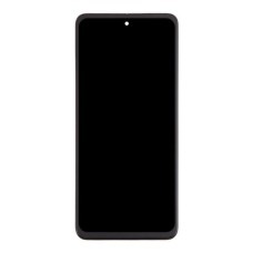 Дисплей Realme C55, (High quality), з сенсором, з рамкою, IPS, Чорний