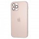 Чохол Apple iPhone 12 Pro, AG-Glass, MagSafe, Рожевий