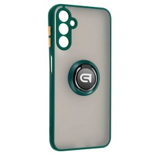 Чохол Samsung A145 Galaxy A14, Armorstandart Frosted Matte Ring, Dark Green, Зелений