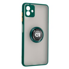 Чохол Samsung A045 Galaxy A04, M136 Galaxy M13 5G, Armorstandart Frosted Matte Ring, Dark Green, Зелений