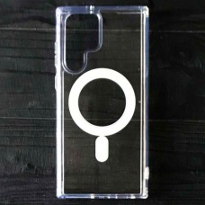 Чохол Samsung S908 Galaxy S22 Ultra, Silicone Classic Case, MagSafe, Прозорий