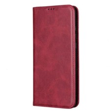 Чохол-книжка Tecno Spark 8C, Spark Go 2022, Leather Case Fold, Темно червоний, Червоний