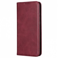 Чехол-книжка Realme C67, Leather Case Fold, Темно-Красный, Красный