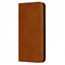 Чохол-книжка Xiaomi Redmi 12C, Leather Case Fold, Коричневий