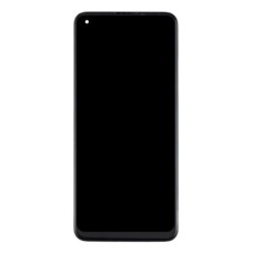 Дисплей Realme 8, Realme 8 Pro, (High quality), з сенсором, з рамкою, IPS, Чорний